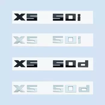 Хромированный черный 3D 2,6 см M X5M50i X5M50d цифры ABS эмблема для BMW X5 серии E70 G05 логотип багажника автомобиля X5 серебряный