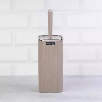 Хромированный держатель для унитаза в полоску антрацитового цвета