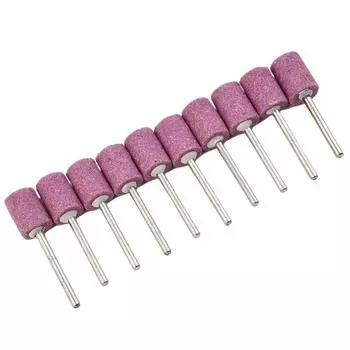 Хромированный корундовый абразивный камень, высокая твердость, дерево, цилиндр 12 мм