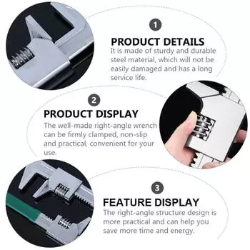Хромированный многофункциональный гаечный ключ типа F из углеродистой стали, универсальные плоскогубцы для труб, рабочие
