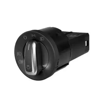 Хромированный переключатель управления фарами противотуманные фары для Transpoter T4 Passat B5 B5.5 New Beetle Bora golf Mk4 чёрный