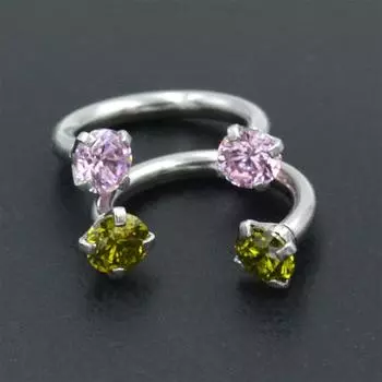 Хрящ Кристалл Ювелирные Изделия Для Тела Обруч Нос Губа Ухо Кольцо Перегородка Пленник Пирсинг Septo Уникальный