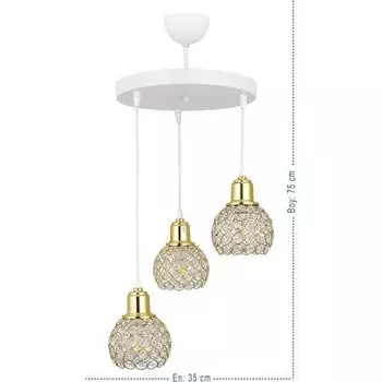 Hrrem 3 Lux Lux Stone Подвесной светильник Люстра (белый)