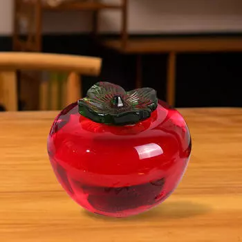 Хрустальная фигурка хурмы, центральное украшение для кухни, домашней столовой красный