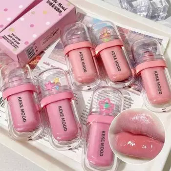 Хрустальная глянцевая глазурь для губ, желейное зеркало, водный блеск для губ, стойкий увлажняющий сексуальный оттенок губ, корейская глазурь для губ, косметическая косметика для девочек