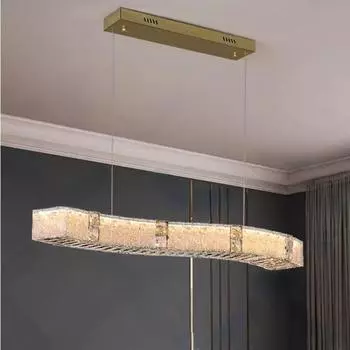 Хрустальная люстра для гостиной, роскошная атмосфера, бытовая, современная, простая, для ресторана, застекленная, креативная люстра для спальни Diameter 80cm