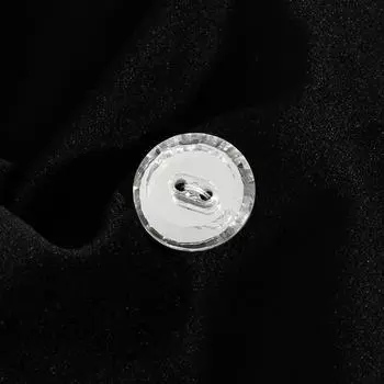 Хрустальная пуговица Стеклянная ромбовидная пуговица Детская одежда высокого класса Алмазная полоса Круглая ромбовидная пуговица Рубашка Свитер Маленькая пуговица 1 #[3 pieces]