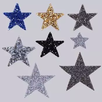 Хрустальная туфелька высокого качества, разные размеры, горячая распродажа, нашивки для одежды своими руками, аппликация, сумка со стразами, термопередача, 1 шт., утюг на звездной одежде, популярная ручная работа Silver 2cm