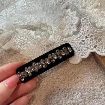 Хрустальная заколка для волос BB, Высококлассная и очаровательная заколка для волос с бриллиантами, Нишевый дизайн цельная заколка