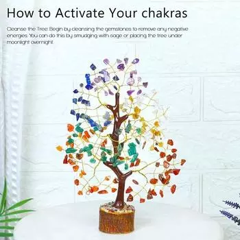 Хрустальное дерево, украшение для дома, 20,32 - 25,4 см, подарок ручной работы на удачу для женщин, декор гостиной