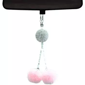 Хрустальное украшение для подвески автомобиля Элегантное зеркало заднего вида Подвеска для зеркала заднего вида Аксессуары для подвески блестящее креативное зеркало заднего вида для автомобиля белый