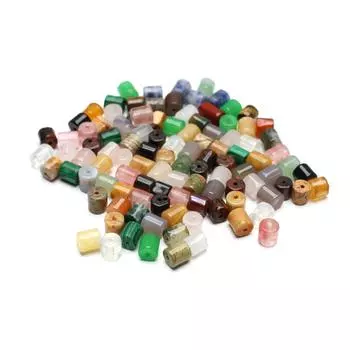 Хрустальные бусины из натурального камня, цилиндрические сквозные бусины для изготовления ювелирных изделий своими руками, ожерелья, браслетов, серег, аксессуаров, 66 мм 10Pcs/66mm