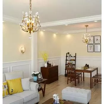 Хрустальные люстры, потолочные светильники, подвесные светильники для дома, гостиной, спальни, ресторана, крыльца, золотой блеск для помещений Cold White золотой