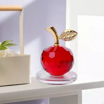 Хрустальные яблоки, пресс-папье, аксессуары для украшения дома, настольные реквизиты на день Святого Валентина, украшения, подарки 5cm Red
