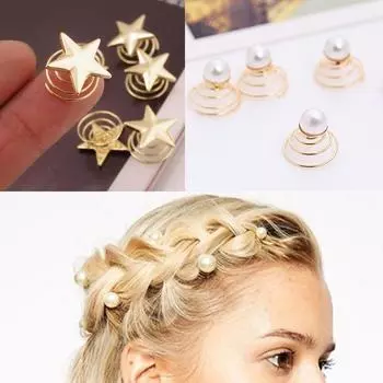 Хрустальные спиральные заколки для волос, заколки, золотистая, серебряная заколка, элегантная заколка для волос для женщин, свадебные