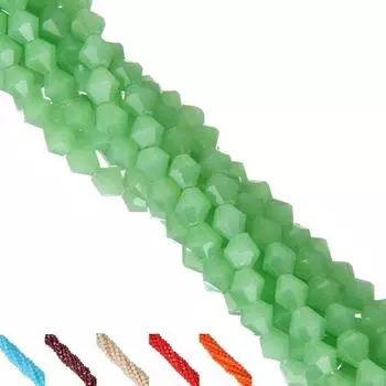 Хрустальные стеклянные бусины-разделители DIY браслет ожерелье натуральные двухконусные свободные бусины для изготовления ювелирных изделий граненые 4 мм 110 шт. бусины