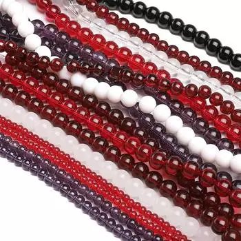 Хрустальные стеклянные бусины, свободные разделительные бусины для изготовления ювелирных изделий своими руками, браслет, ожерелье 6mm чистый