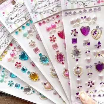 Хрустальные стразы для лица, татуировки, наклейки «сделай сам», одноразовые алмазные украшения для макияжа лица, акриловая наклейка, дрель, наклейка для телефона, глаз A