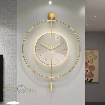 Хрустальные светодиодные настенные часы диаметром 60, современные декоративные металлические светодиодные настенные часы Timelles 60x80см