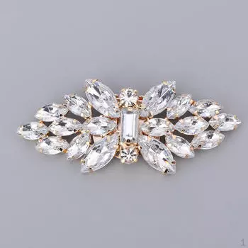 Хрустальные зажимы для обуви, подвески, пряжка, съемное украшение для шляпы из искусственного жемчуга