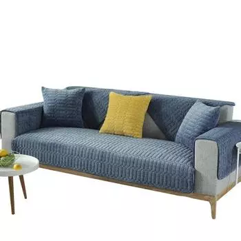 Хрустальный бархатный диван из полиэстера Зимняя плюшевая подушка для дивана Равномерный цвет Современный простой чехол для дивана 70x70cm 27x27in