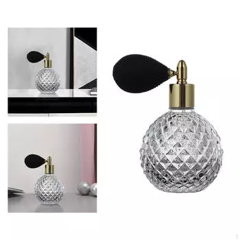 Хрустальный флакон для духов, пустые флаконы, стеклянный флакон с насосом 100 мл, эфирное масло option2Gray_100ml