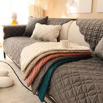 Хрустальный флисовый чехол для дивана, Европейский универсальный чехол для дивана, полотенце для гостиной, однотонные чехлы на сиденья, диваны для гостиной, домашний декор 70x70cm 1pcs розовый