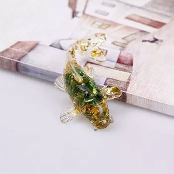 Хрустальный камень в виде капель клея, украшение в форме рыбки, офисные настольные аксессуары, подарочное украшение автомобиля