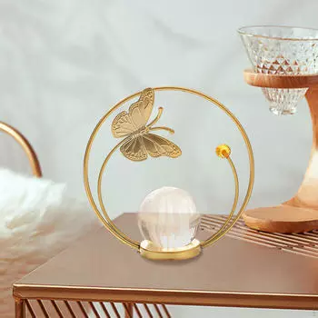 Хрустальный шар, металлическая фигурка, дисплей для стильного домашнего декора Butterfly