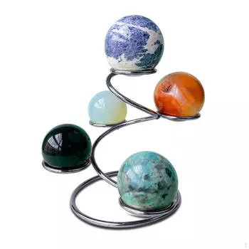 Хрустальный шар металлический держатель кронштейна стабильные сферы для общежития серебряный