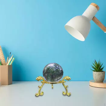 Хрустальный шар, подставка для дисплея, стойка для драгоценных камней, декоративный держатель железной сферы, каменный постамент, подставка для дома gold