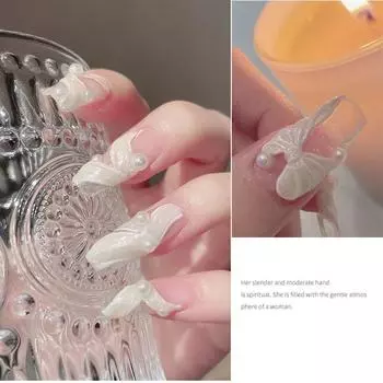 Хрустальный шарм для ногтей, белые стразы, пузырьки, драгоценные камни, камни, декор для дизайна ногтей, маникюр