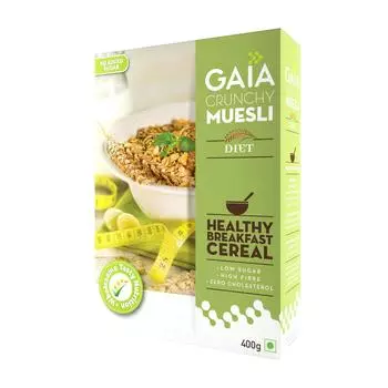 Хрустящие мюсли диетические (400 г), Crunchy Muesli Diet, Gaia