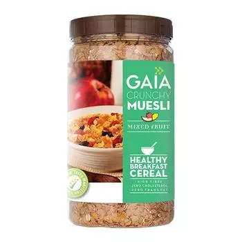 Хрустящие мюсли Фруктовая смесь (1 кг), Crunchy Muesli Mixed Fruit, Gaia