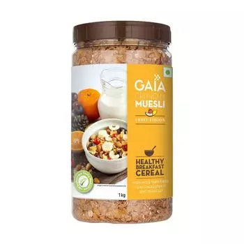 Хрустящие мюсли Фруктовый фьюжн (1 кг), Crunchy Muesli Fruit Fusion, Gaia