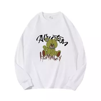 HSMMCZYОсенняя одежда, длинный рукав, чистый хлопок, новый мужской и женский топ, весенний внутренний слой, базовая рубашка, футболка с круглым вырезом и длинными рукавами M коричневый