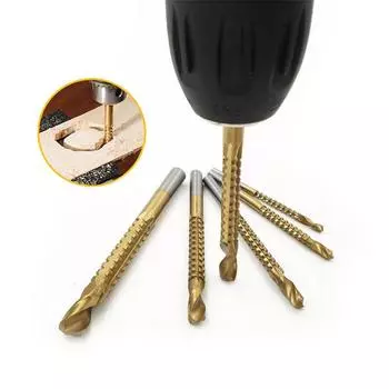 HSS столярная пила электрическая дрель набор инструментов для проделывания отверстий сверло для сверления отверстий зубчатое сверло доска отверстие расширение и паз вытягивание Round