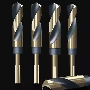 HSS Twist Drill Bit 12-30mm CNC Drilling Bit Durable Reduced Shank Drills Drilling Tool 12mm