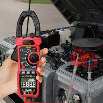 HT208A/HT208D Тестер автомобильного аккумулятора AC DC Ток Двухцветная подсветка True RMS Емкость Температура NCV Напряжение Тестер Автоматический инструмент