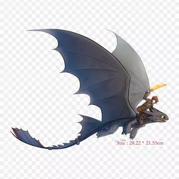 Httyd Беззубик Икота Ужасная Пикша Iii Астрид Утюг на термопереносной печати Виниловые нашивки Наклейка для одежды DIY Аппликации Моющиеся нашивки