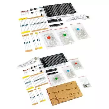HU-052 DIY Проект пайки Spectrum DC 5 В Звуковая активация Домашний стереодинамик DIY Наборы Спектральный дисплей Свет DIY Часть With Housing