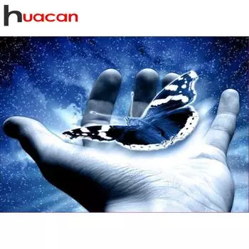 Huacan 5D алмазный узор горный хрусталь рукоделие Diy алмазная живопись вышивка крестиком ручная бабочка Алмазная вышивка 30*40 cm