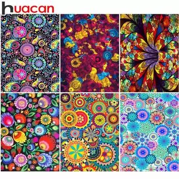 HUACAN 5D DIY Алмазная картина Цветы Алмазная вышивка Цветок Вышивка крестом Домашний декор 20*30 cm