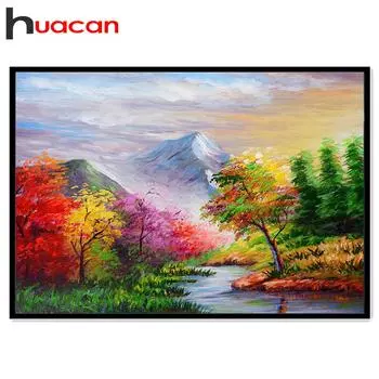 HUACAN 5D Diy Алмазная картина Пейзажная живопись Алмазная мозаика Алмазная вышивка Пейзаж Full square 25*30 cm