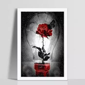 Huacan 5D DIY Алмазная картина Роза Алмазная мозаика Вышивка Рукоделие Вышивка крестом 30*40 cm