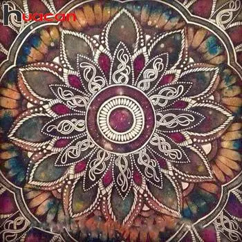 HUACAN 5d diy broderies diamants Мандала домашний декор Алмазная мозаика алмазная живопись полная алмазная вышивка стразами Full round 20*20 cm