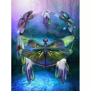 HUACAN Алмазная картина Бабочка Дрель Мозаика DIY Алмазная вышивка 20*30 cm