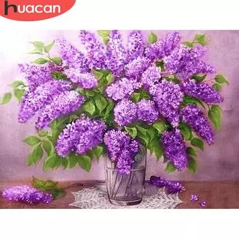 HUACAN Алмазная мозаика цветок 5D алмазная живопись полная квадратная алмазная вышивка распродажа картина со стразами домашний декор Прямая поставка Full Square 20*30 cm