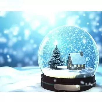 Huacan Алмазная мозаика Рождественский снежный шар Алмазная картина вышивка крестиком Алмазная вышивка Полный комплект узоры Стразы Искусство LK1 Full Square 20*30 cm