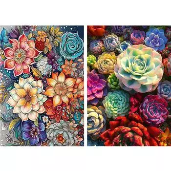 HuaCan алмазная живопись цветок полный круглый AB дрель картины цветы мозаика картина вышивка стразами искусство ремесло домашний декор стены Round Drill 20x30cm
